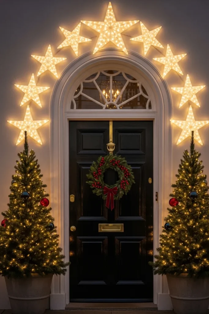 25 Christmas Lights Décor Ideas to Illuminate Your Holiday Starry Doorway Illumination