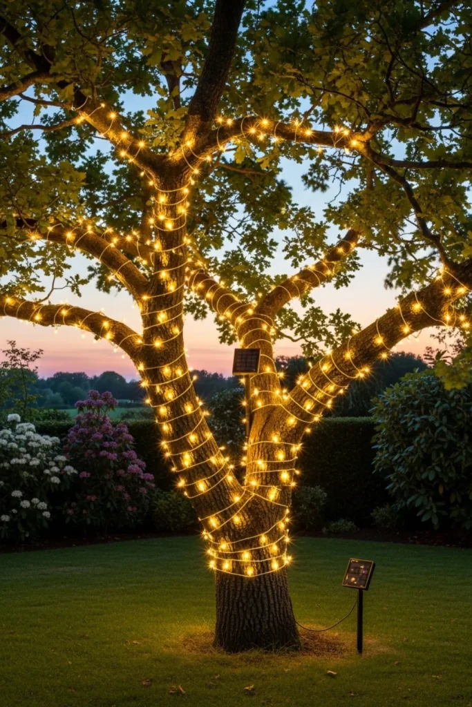 25 Christmas Lights Décor Ideas to Illuminate Your Holiday Eco-Friendly Solar Tree Lighting