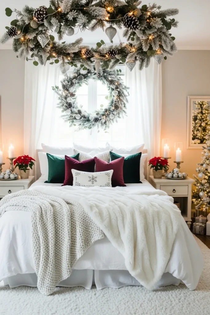 Wreath Above Bed Christmas Wreath Above Bed