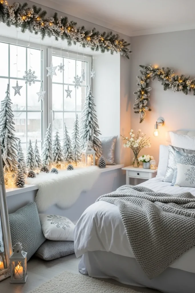 Winter Window Ledge Decor Winter-Themed Window Ledge Decor