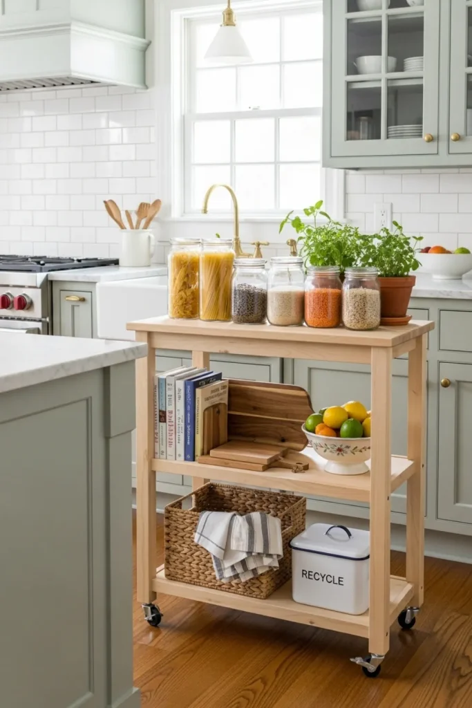 DIY Rolling Cart for Extra Storage
