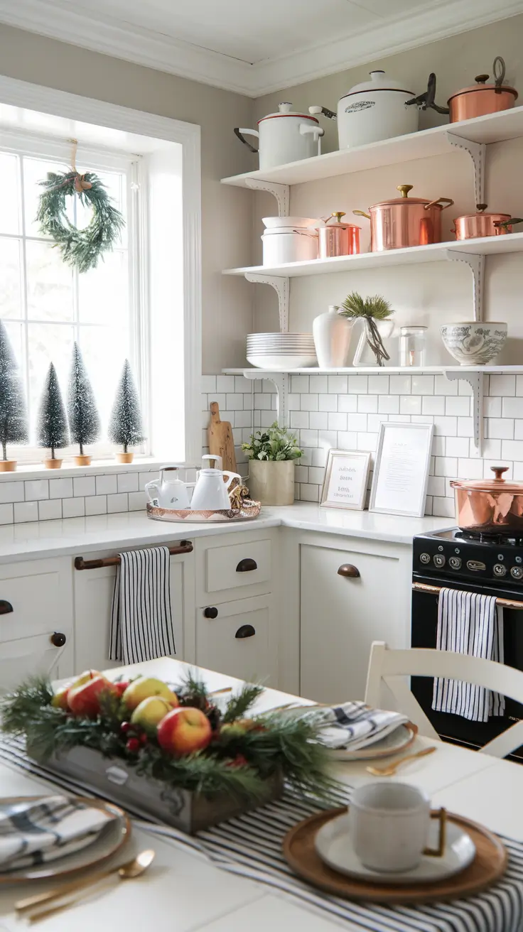 Cozy Vintage Kitchen Christmas Decor