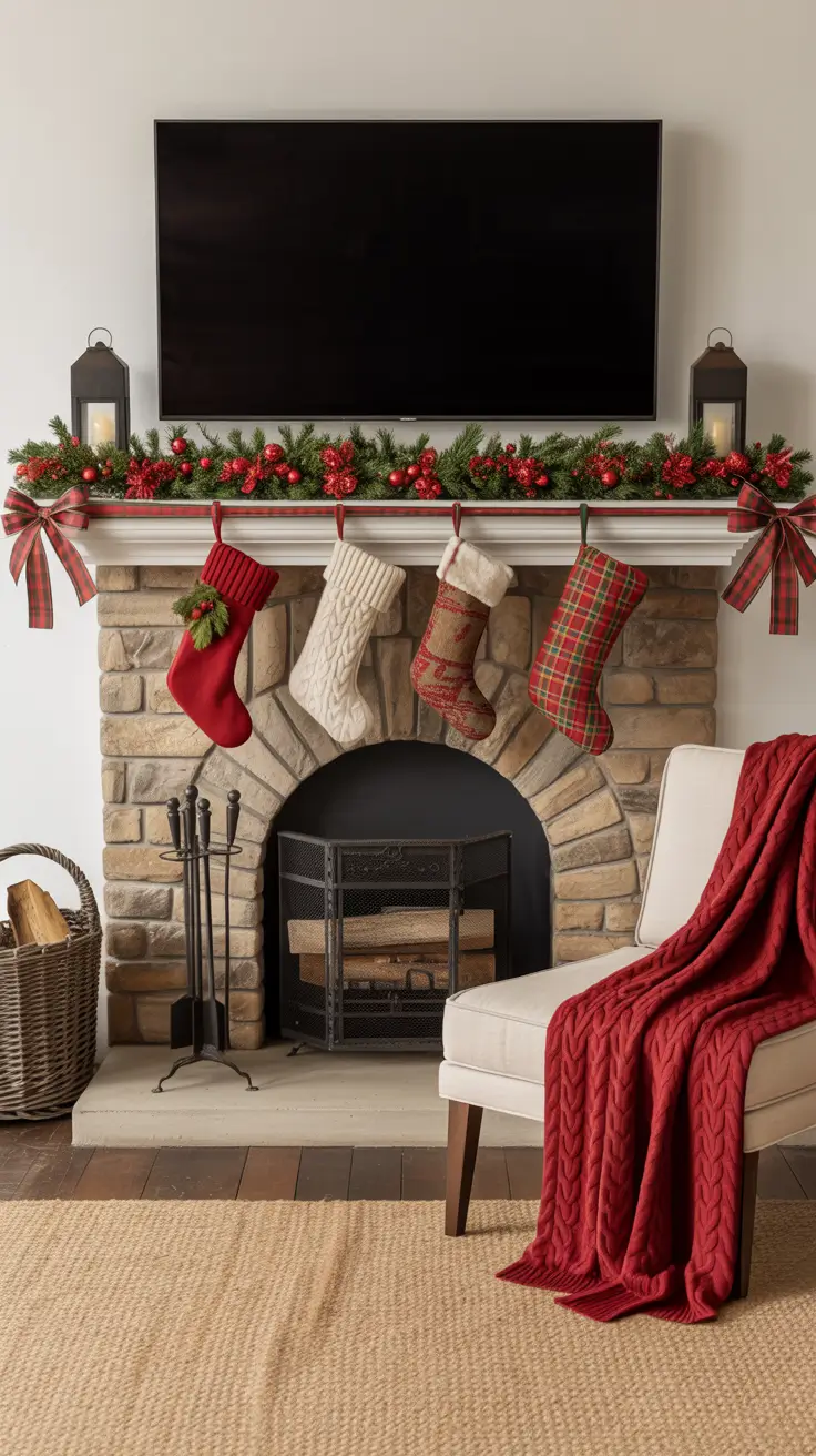 Cozy Fireplace Mantle Decor