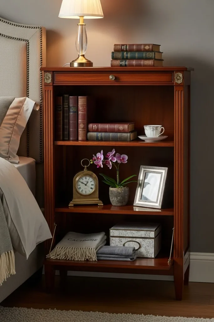Bookshelf Turned Nightstand
