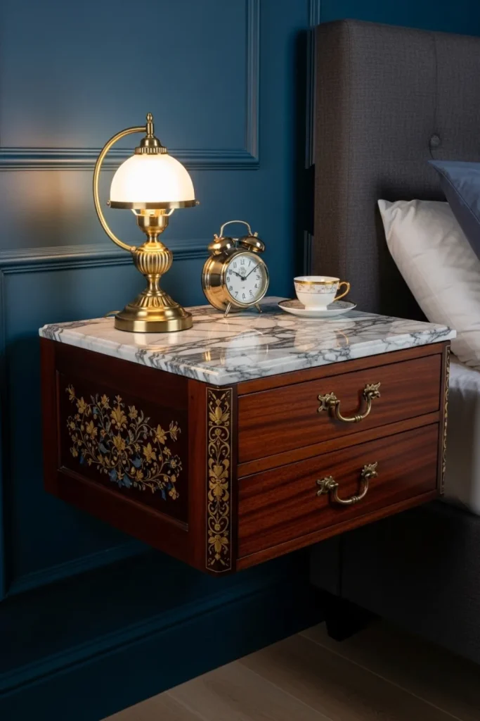 Upcycled Drawer Floating Nightstand