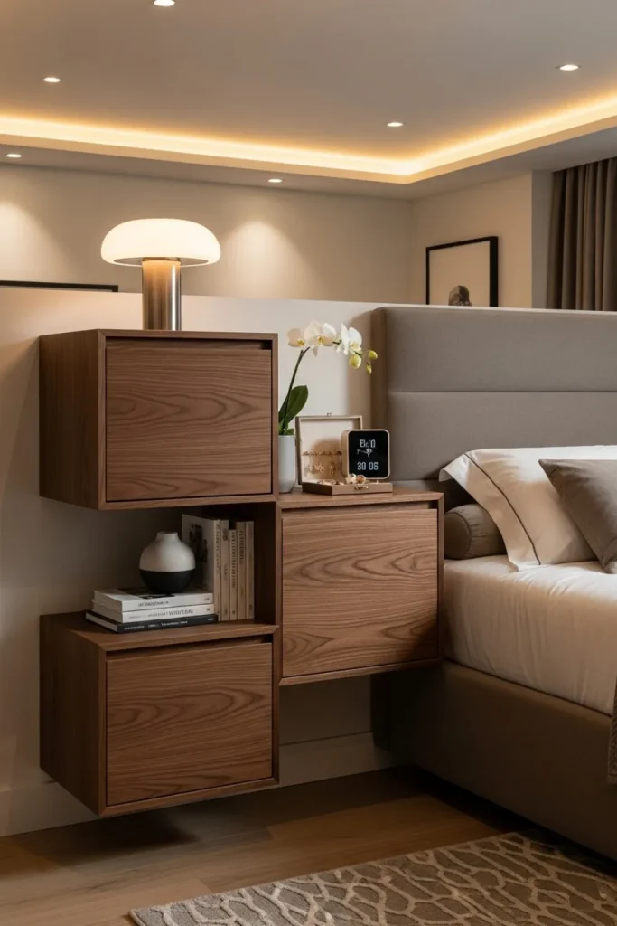 Modular Wall Cube Nightstands