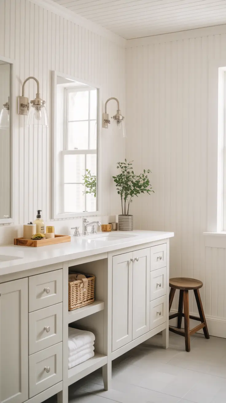 Classic White Bathroom Vanity
