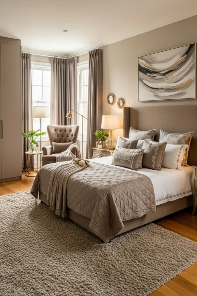 Warm Taupe Bedroom