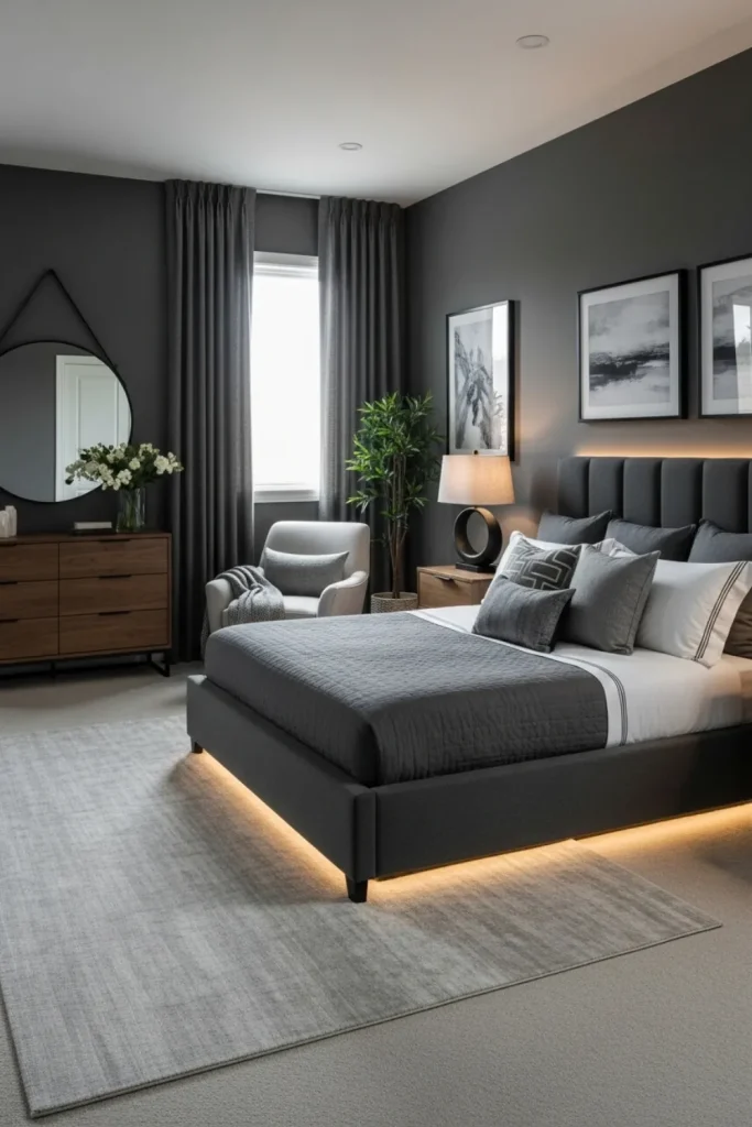 Charcoal Gray Bedroom
