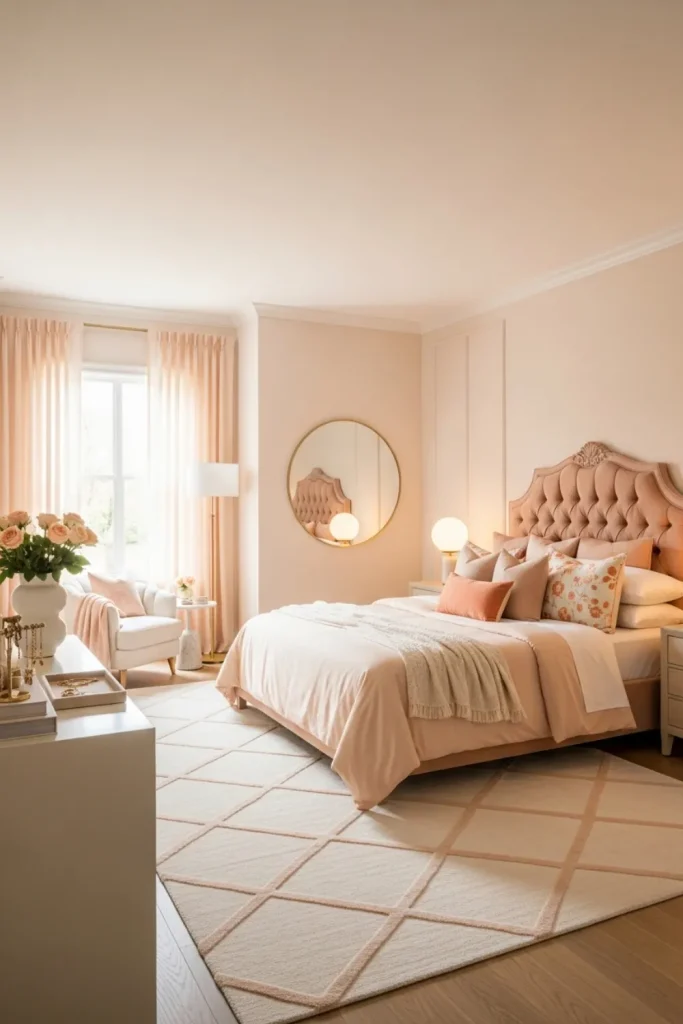 Pale Peach Bedroom