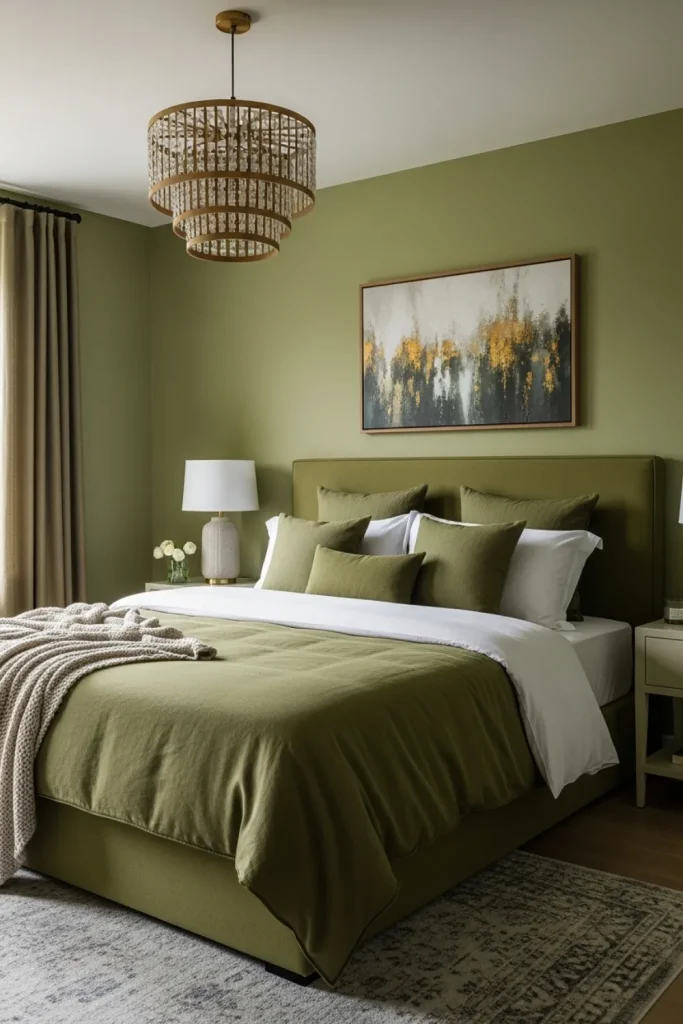 Olive Green Bedroom