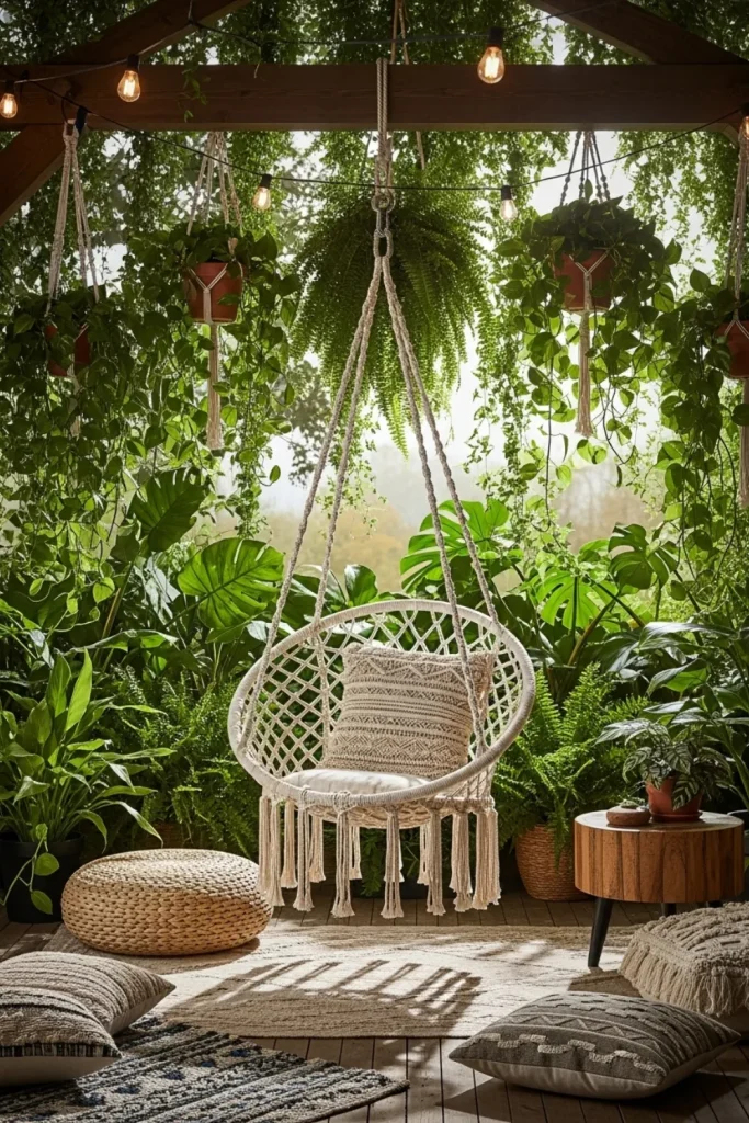 Hanging Macramé Chair