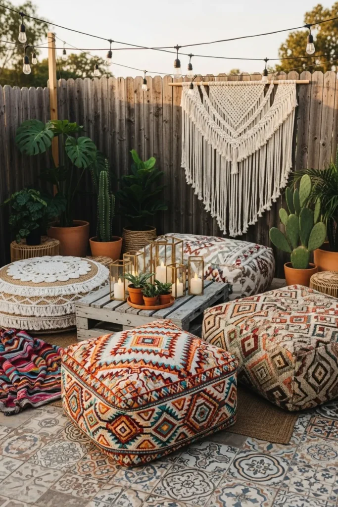 Oversized Floor Poufs