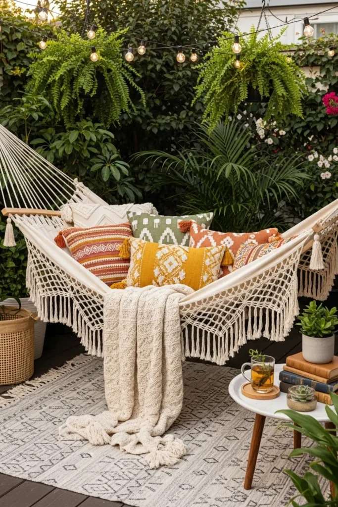 Layered Boho Hammock Nook
