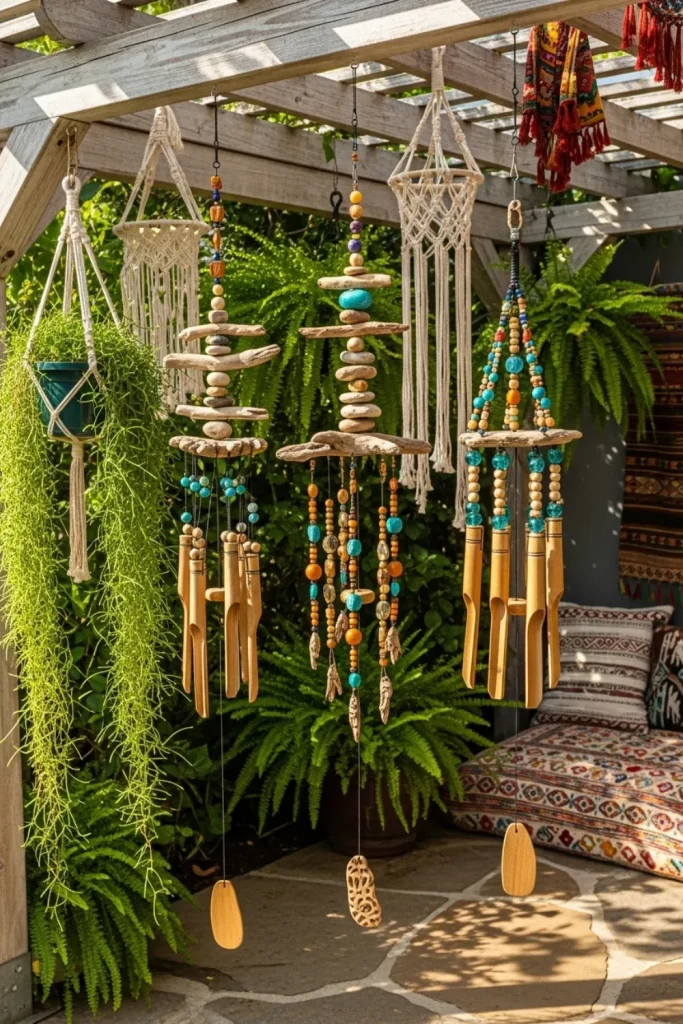 Driftwood & Beaded Wind Chimes