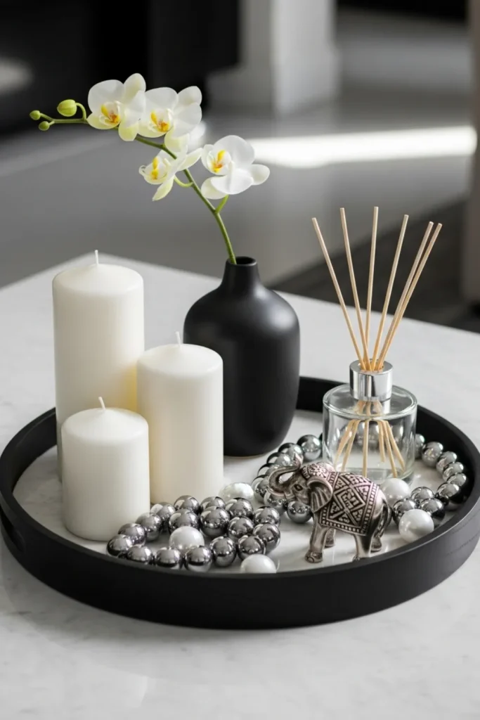 Tray with Mixed Decor