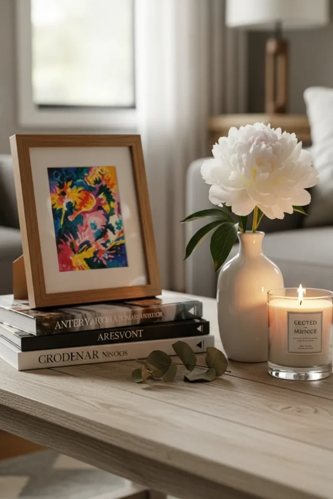 Personal Art on Coffee Table