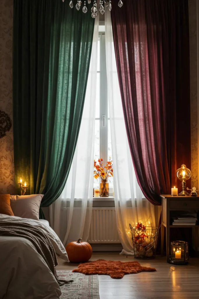 Layered Sheer & Blackout Curtains