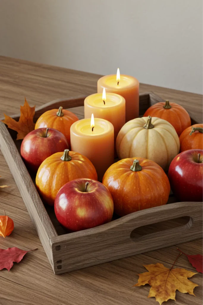 Simple Fall Table Centerpiece