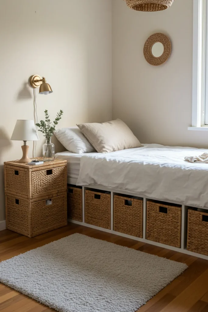 Declutter with Baskets