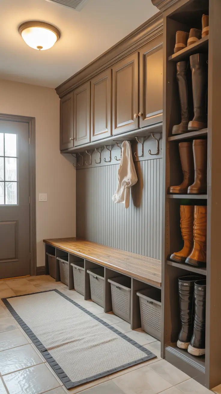 Mudroom and Laundry Combo Layout