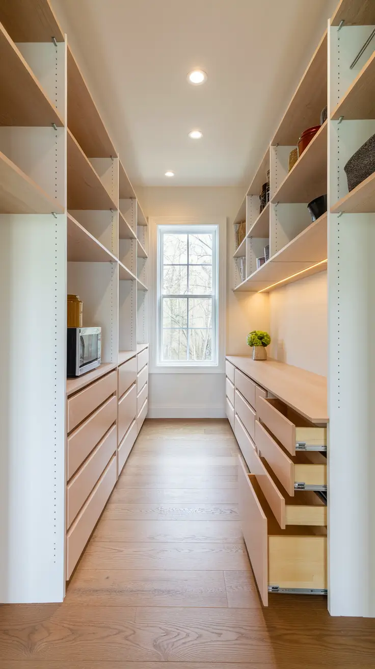 Optimized Pantry Shelving