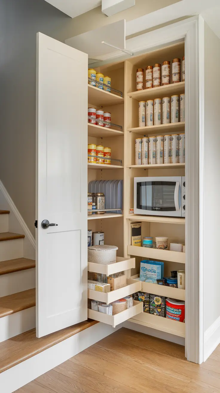 Tiny Pantry Closet Organization