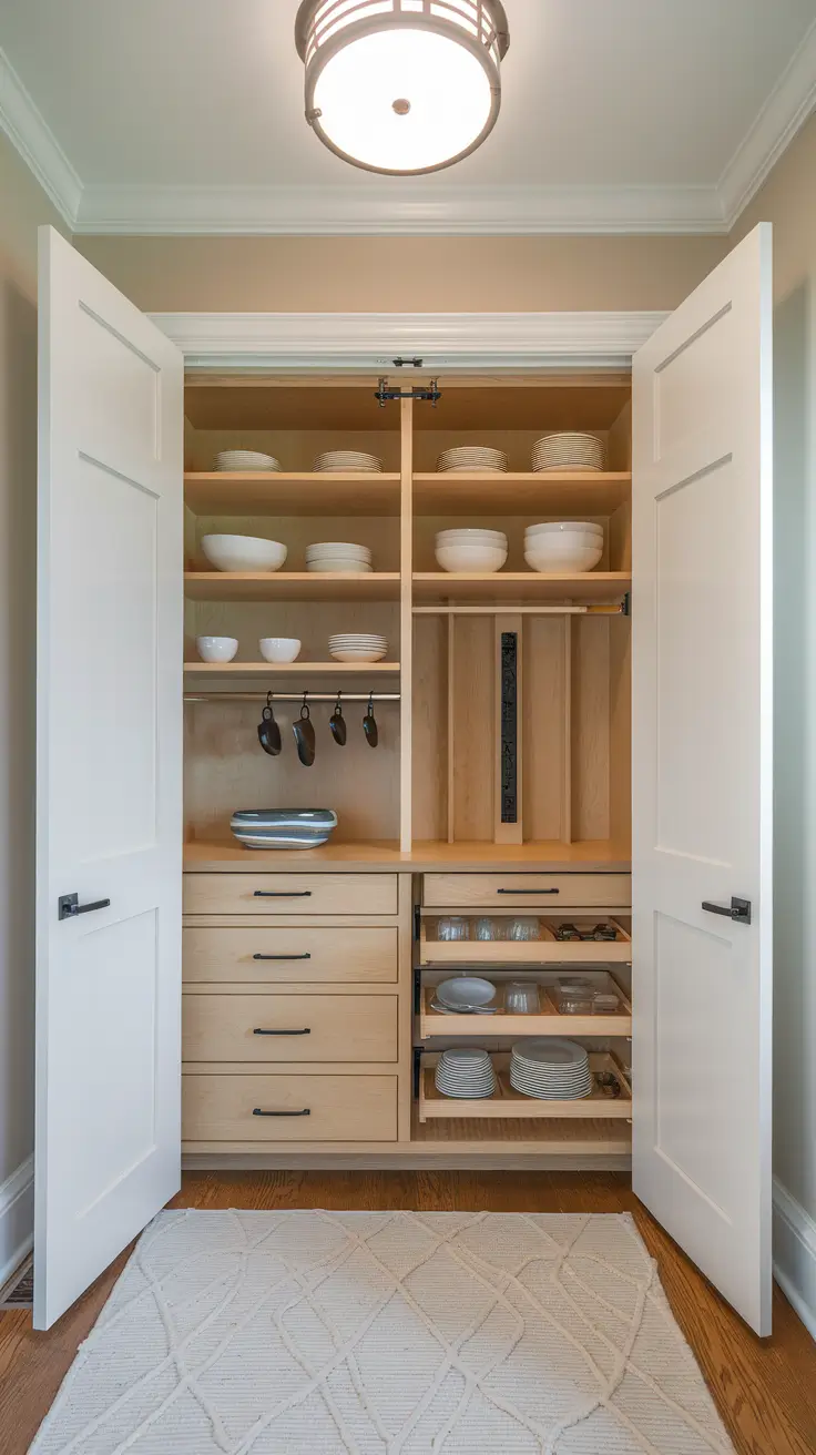 Dish Storage Closet