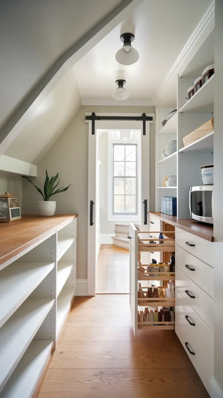 Under-Stairs Pantry Closet