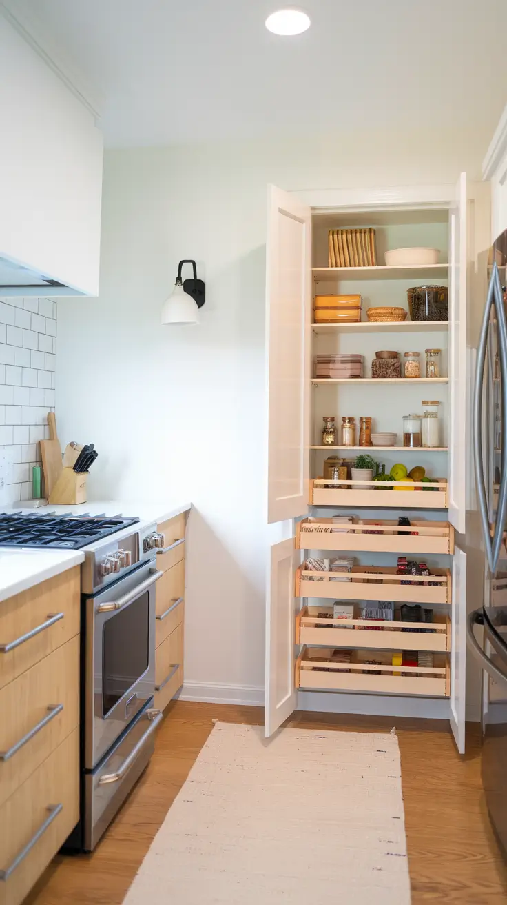 Modern Small Kitchen Pantry