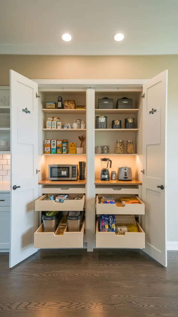 Double Closet Pantry
