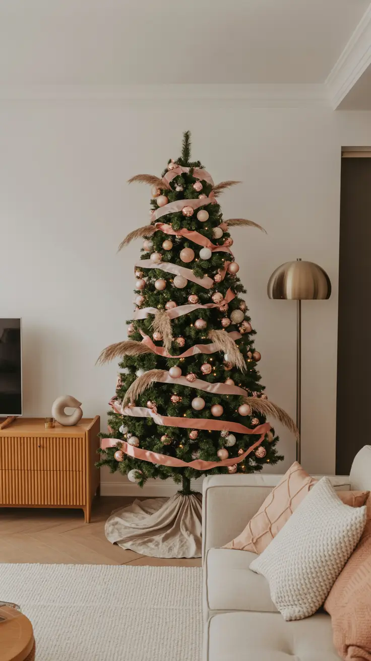 Romantic Pink Xmas Tree