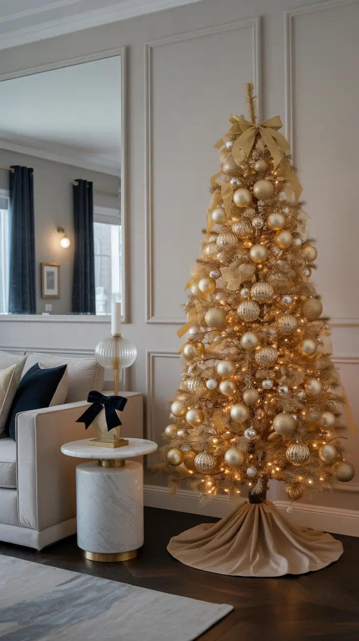 Elegant Gold Xmas Tree