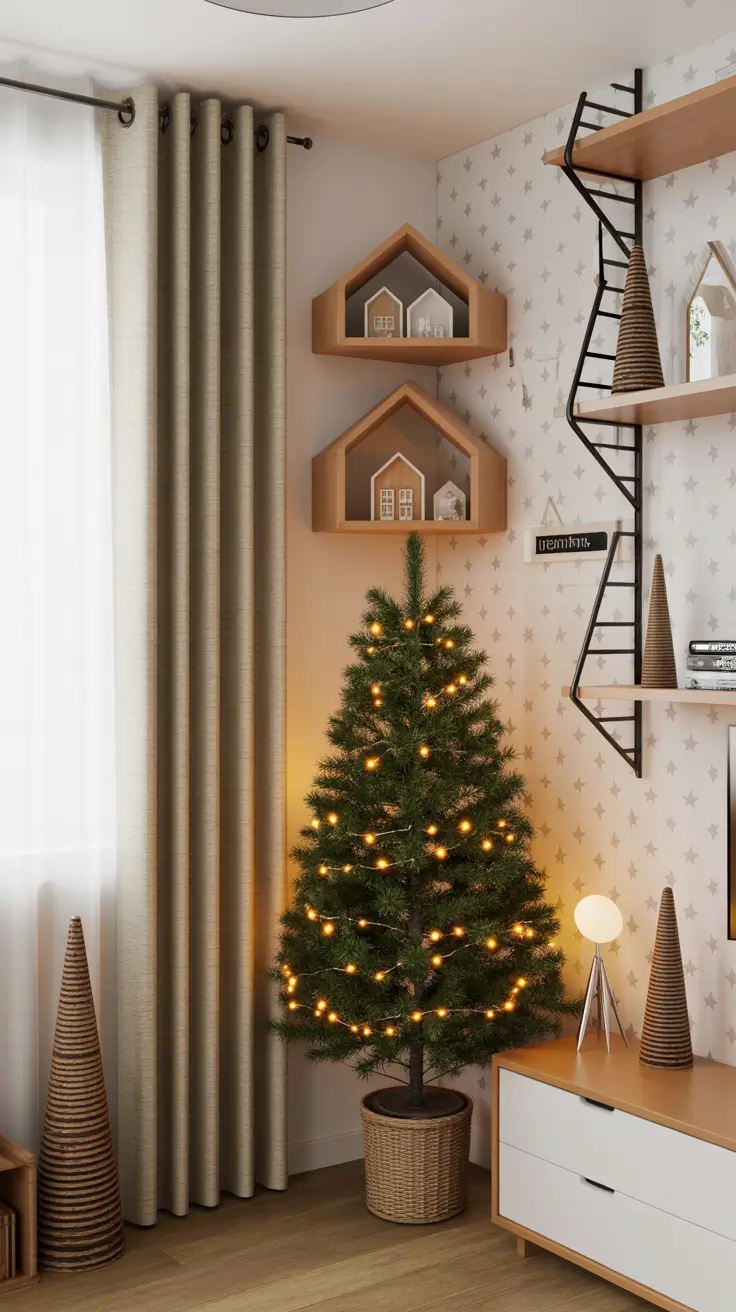 Corner Wall Xmas Tree
