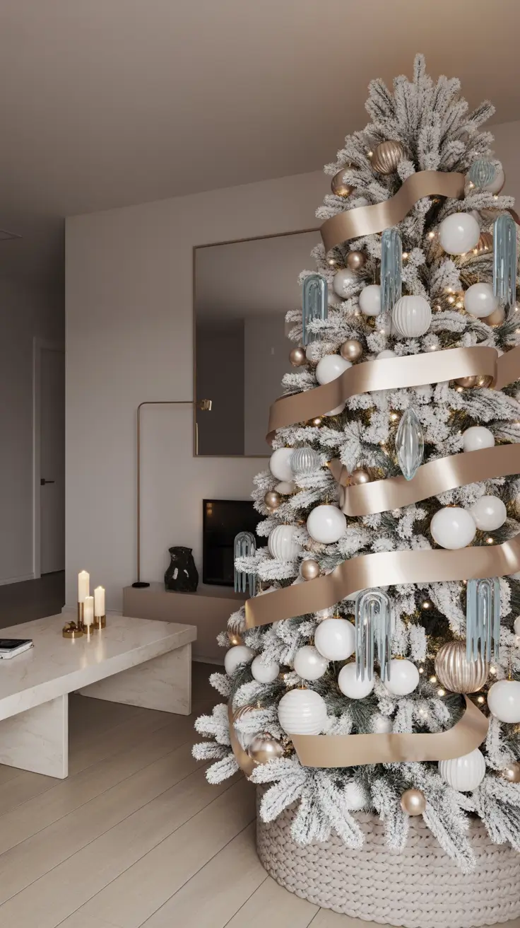 Elegant White Xmas Tree