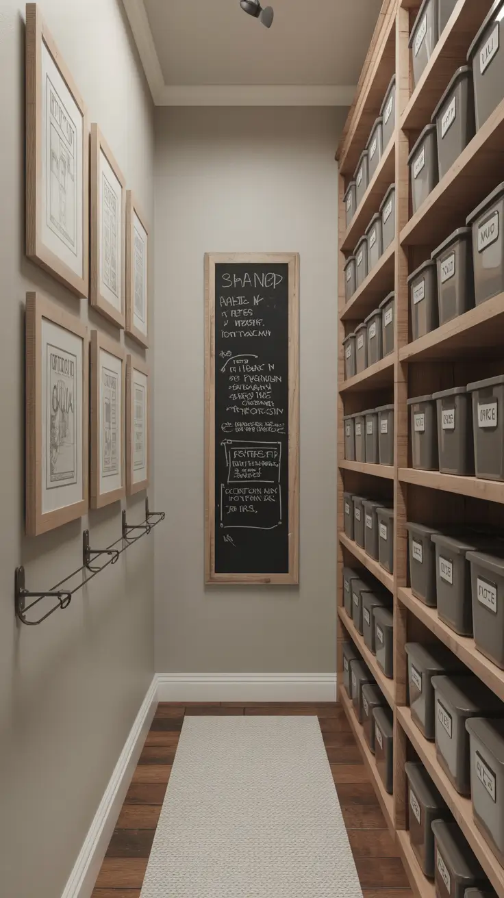 Art Ideas for Narrow Walk-In Pantry Walls