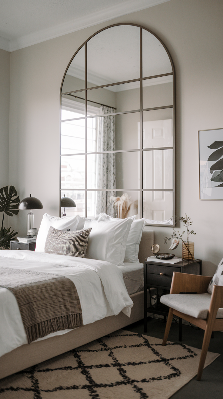 Statement Mirrors for Bedroom Wall