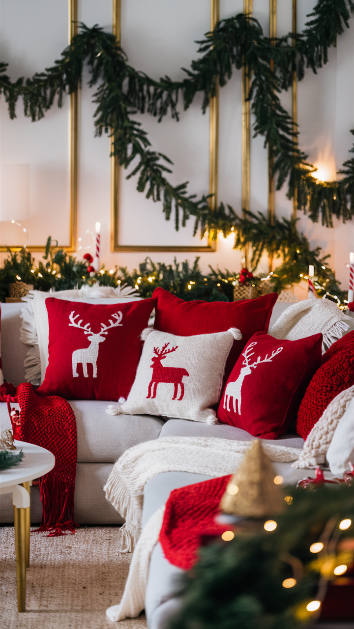Red Christmas Pillows