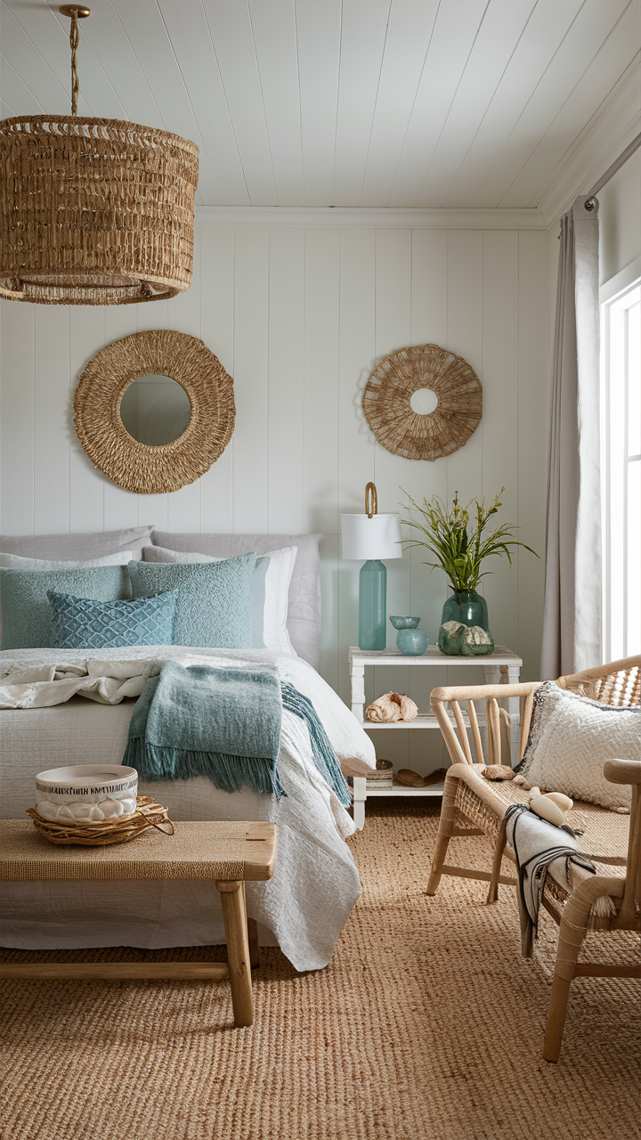 Sea Glass-Inspired Coastal Bedroom