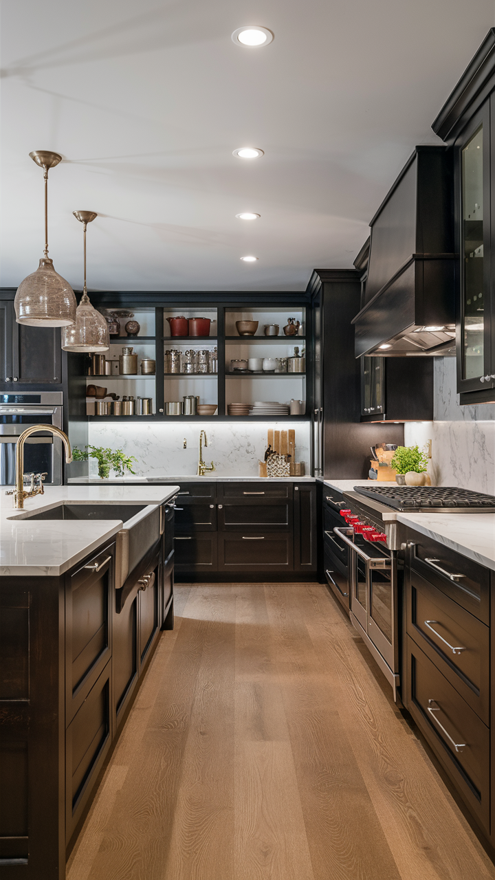 Open Kitchen with Custom Storage Solutions
