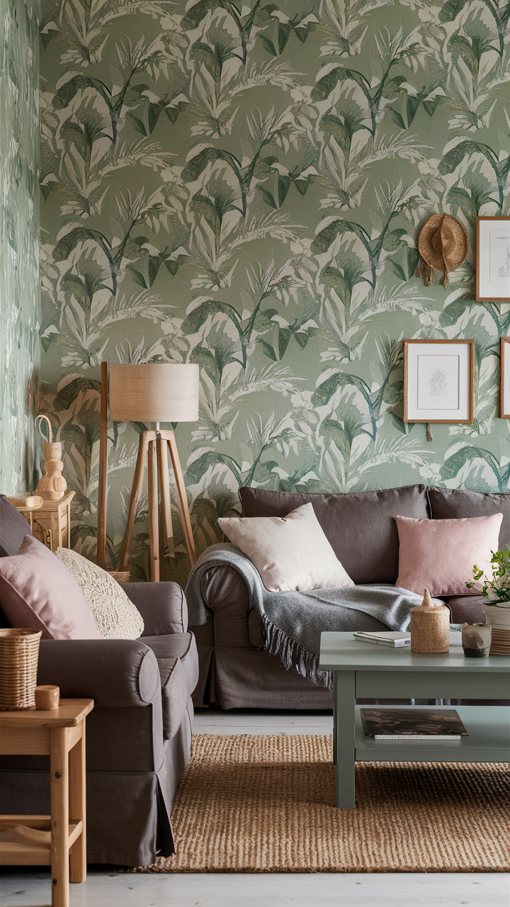 Botanical Green Wallpaper