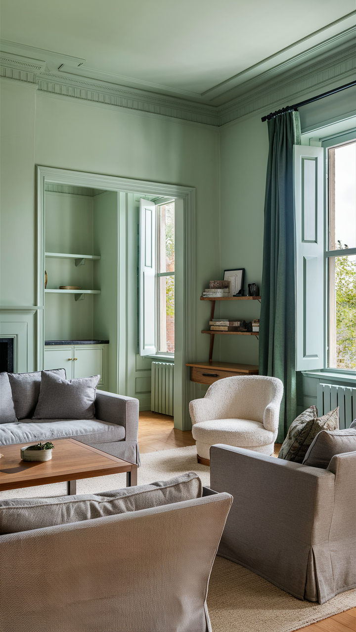 Pale Sage Green Walls