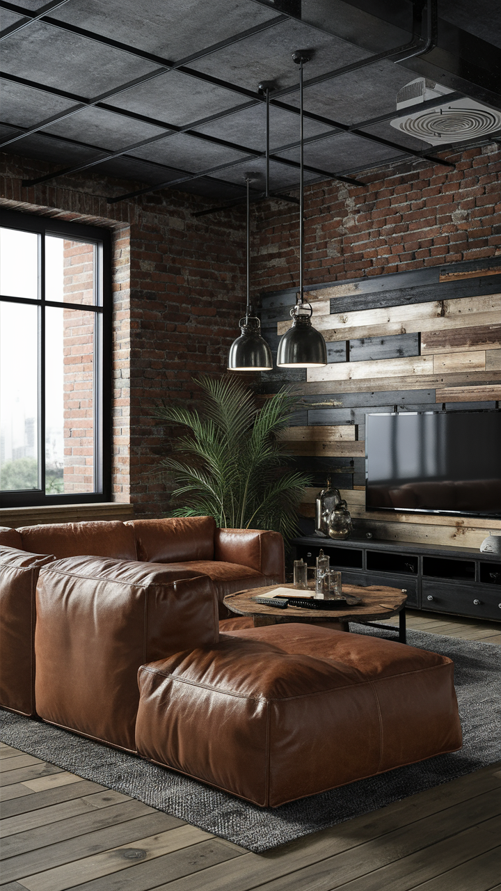 Industrial Chic Family Room