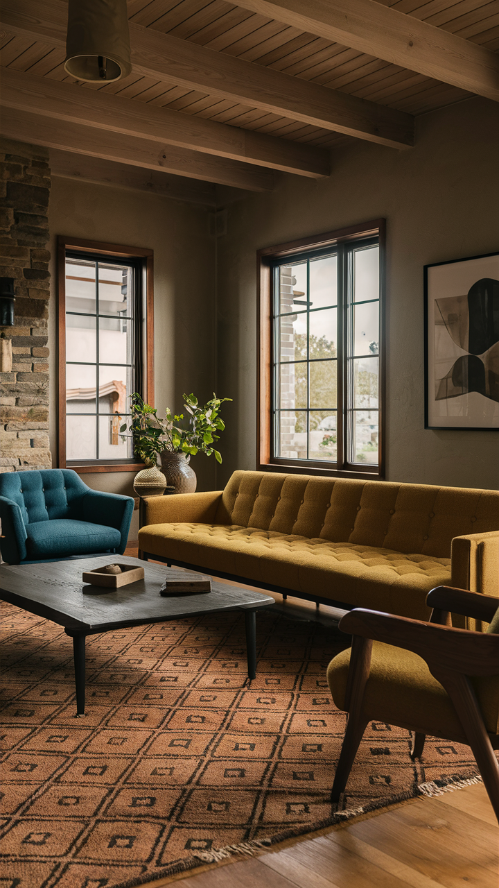 Mid-Century Modern Family Room