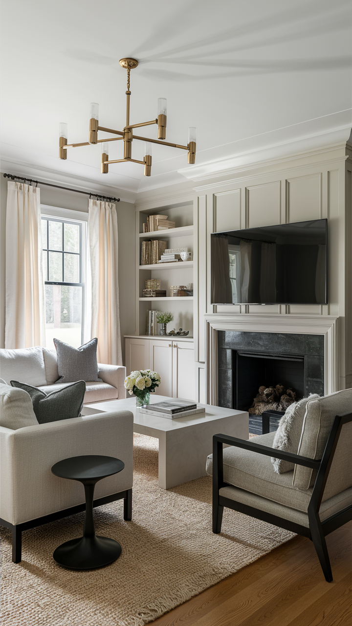 Transitional Family Room