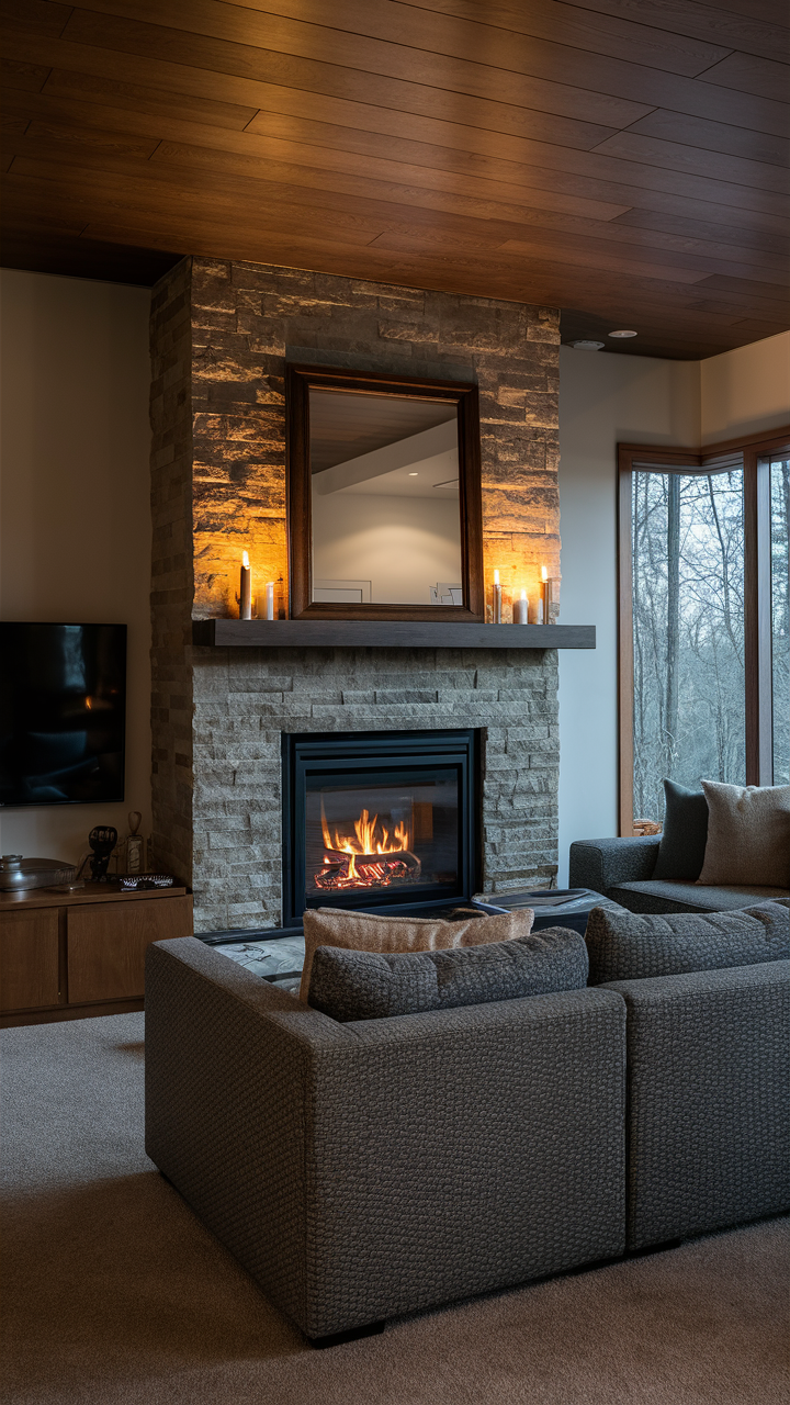 Family Room with Fireplace