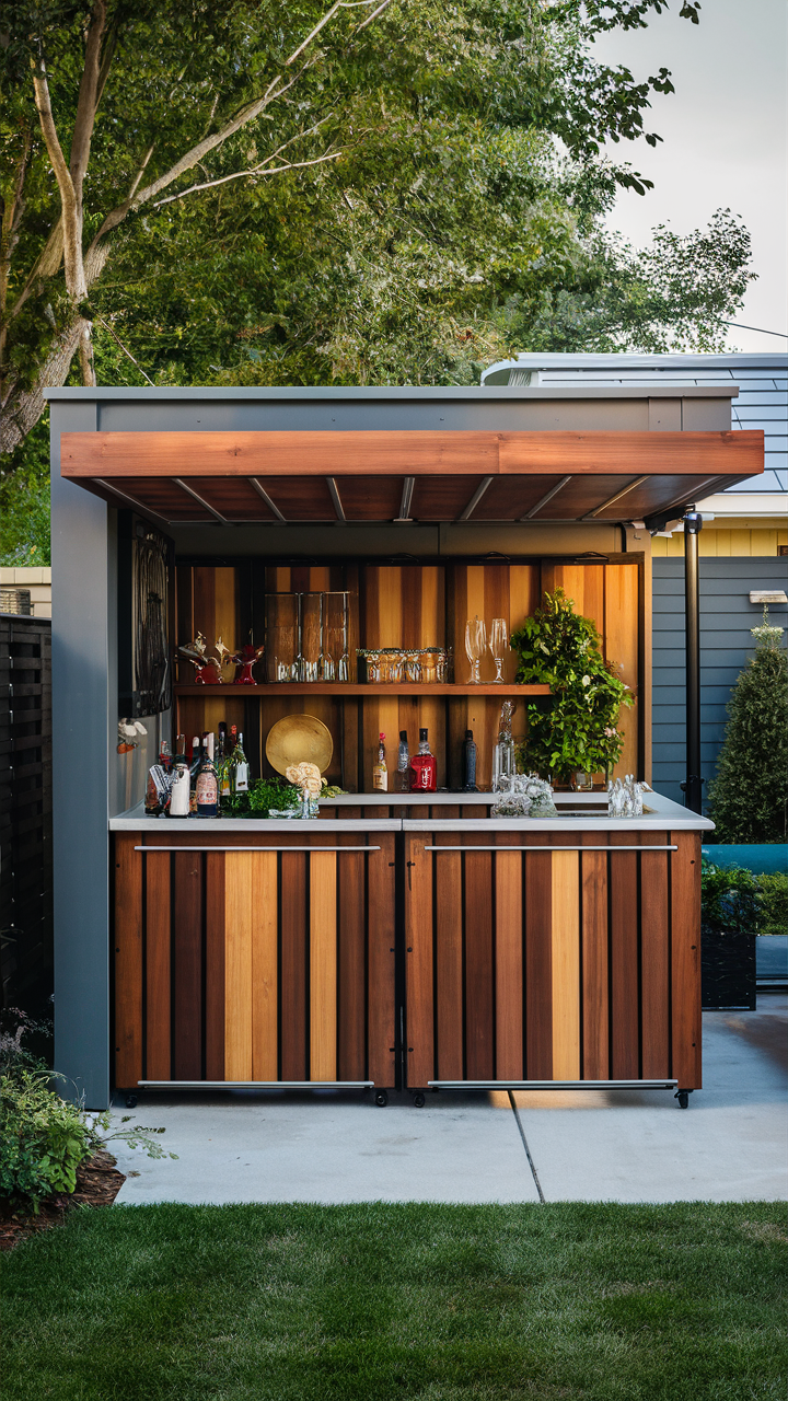 Convertible Outdoor Bar with Storage