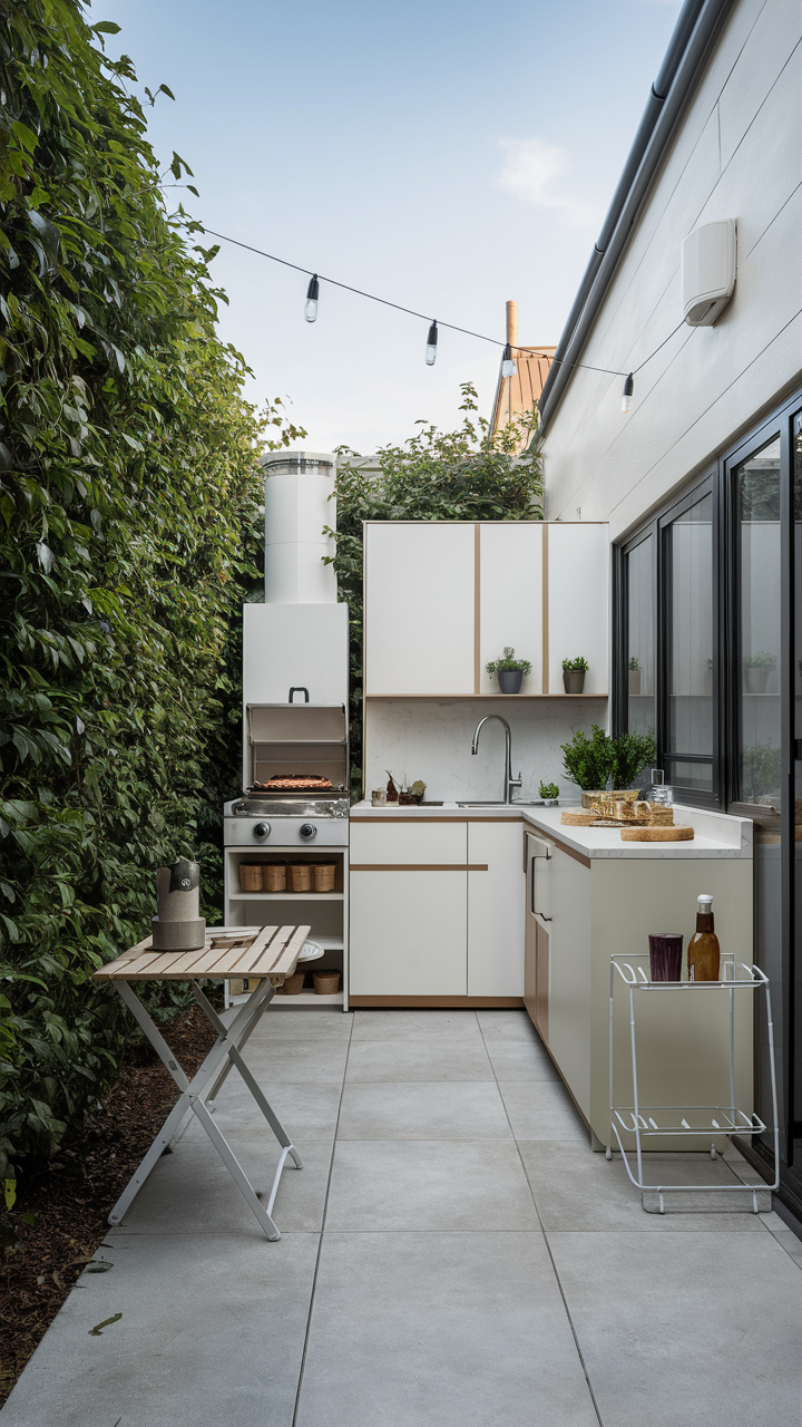 Compact Backyard Kitchen Design