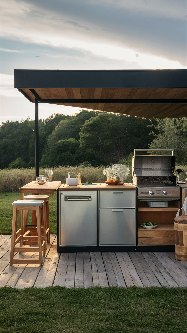 Modular Backyard Kitchen for Flexible Design