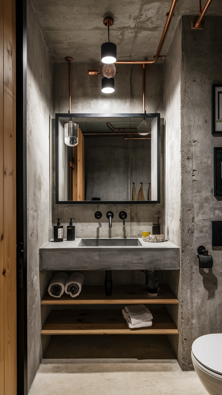 Vintage-inspired bathroom with modern accents